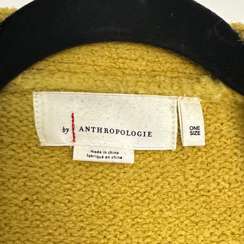 Anthropologie Mustard Cardigan Sweater - Picture 2 of 4